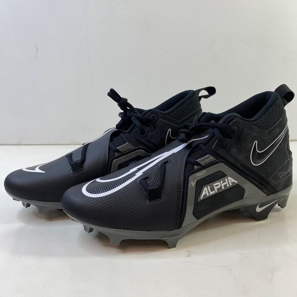 Nike Men's Alpha Menace 3 Pro Football Cleats CV0584-010 Black Size 11.5 - Picture 8 of 8